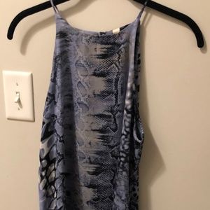 Tyche Purple snakeskin dress